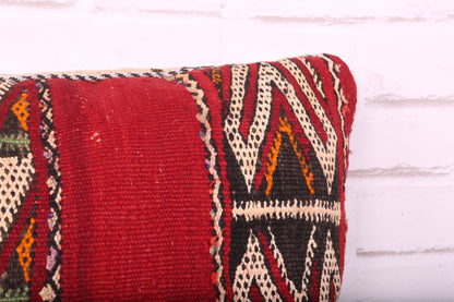 Red moroccan Pillow 14.1 inches X 27.9 inches