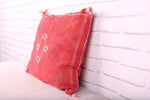 Red moroccan pillow 17.7 inches X 19.6 inches