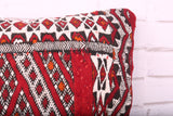 Square Moroccan Kilim Cushion 17.3 inches X 17.7 inches