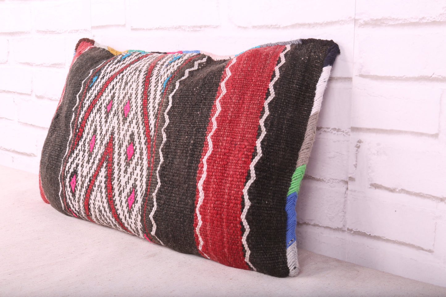 Moroccan pillow rug 12.5 inches X 20.8 inches