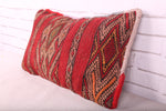Red Moroccan pillow 14.1 inches X 23.6 inches