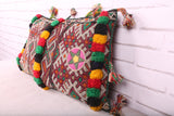 Hand Knotted Moroccan Style Pillow 14.9 inches X 25.9 inches