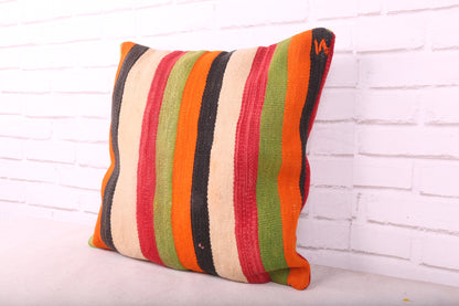 Multicolored Moroccan Striped Pillow 20 inches X 20.4 inches