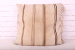 Beige Moroccan Kilim Pillow 20.4 inches X 20 inches