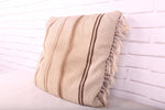 Beige Moroccan Kilim Pillow 20.4 inches X 20 inches