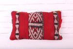 Moroccan red pillow 13.3 inches X 22 inches