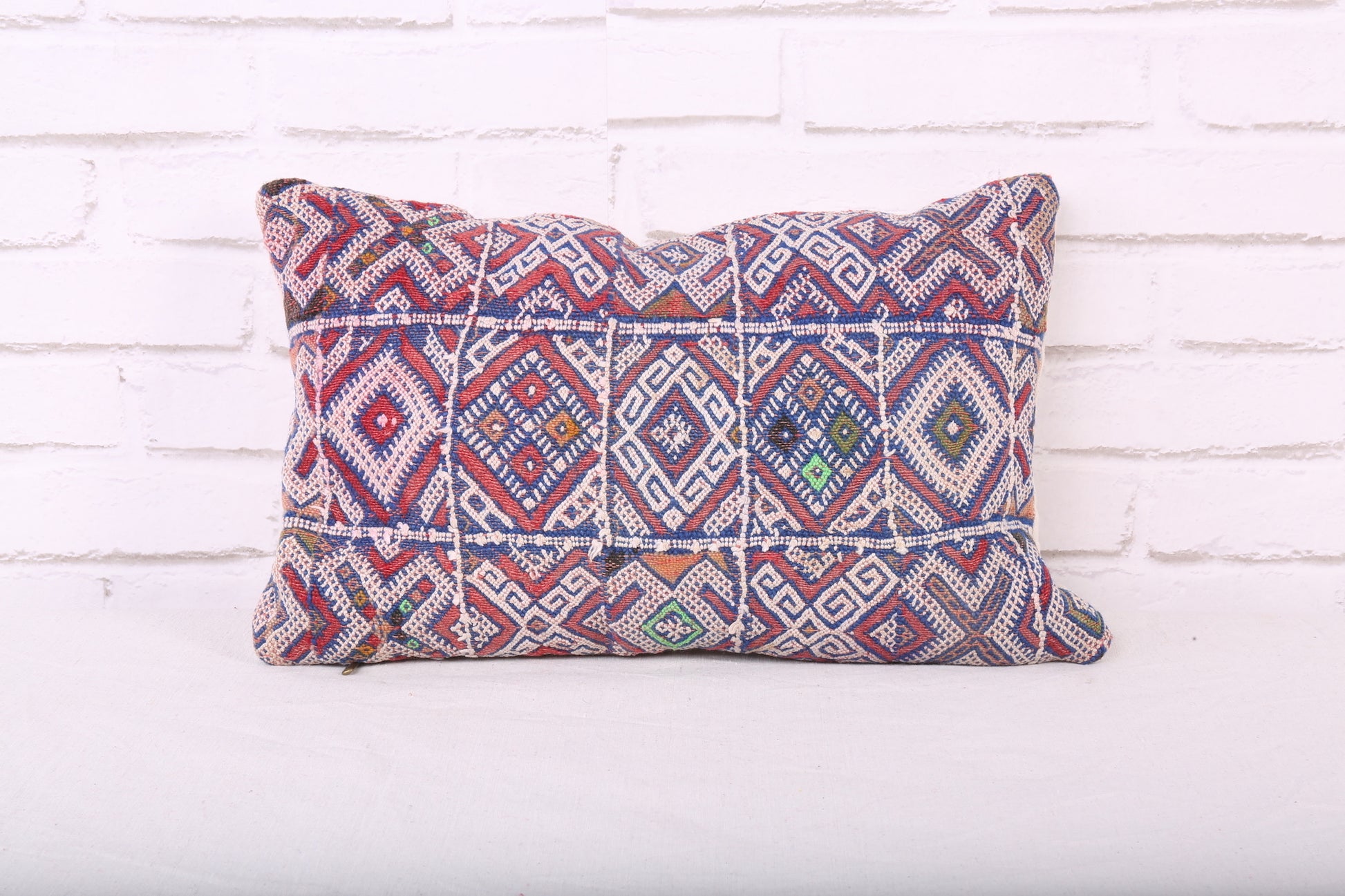 Moroccan pillow rug 11.4 inches X 18.1 inches