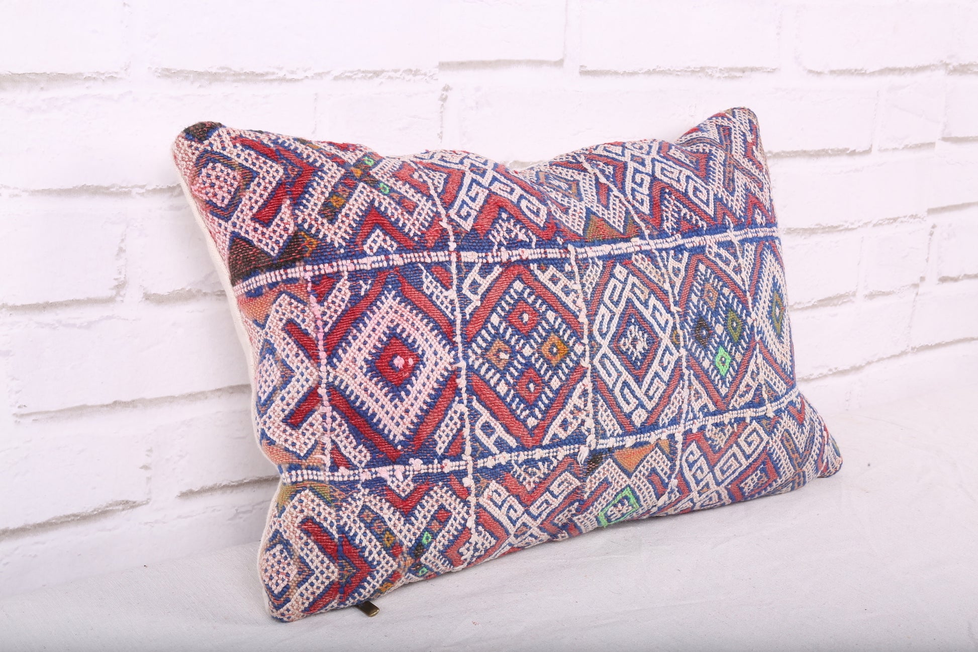 Moroccan pillow rug 11.4 inches X 18.1 inches