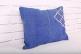 Moroccan pillow blue rug 12.5 inches X 16.5 inches