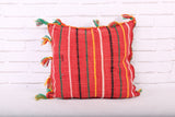 Red Moroccan Berber Cushion 17.7 inches X 19.2 inches