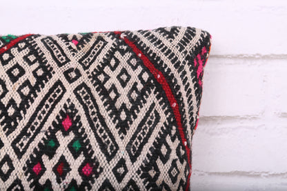 Moroccan pillow rug kilim 11.4 inches X 17.3 inches