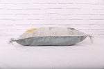 Gray Moroccan Cushion 17.3 inches X 18.5 inches