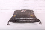 Brown Moroccan Berber Pillow 17.3 inches X 18.5 inches