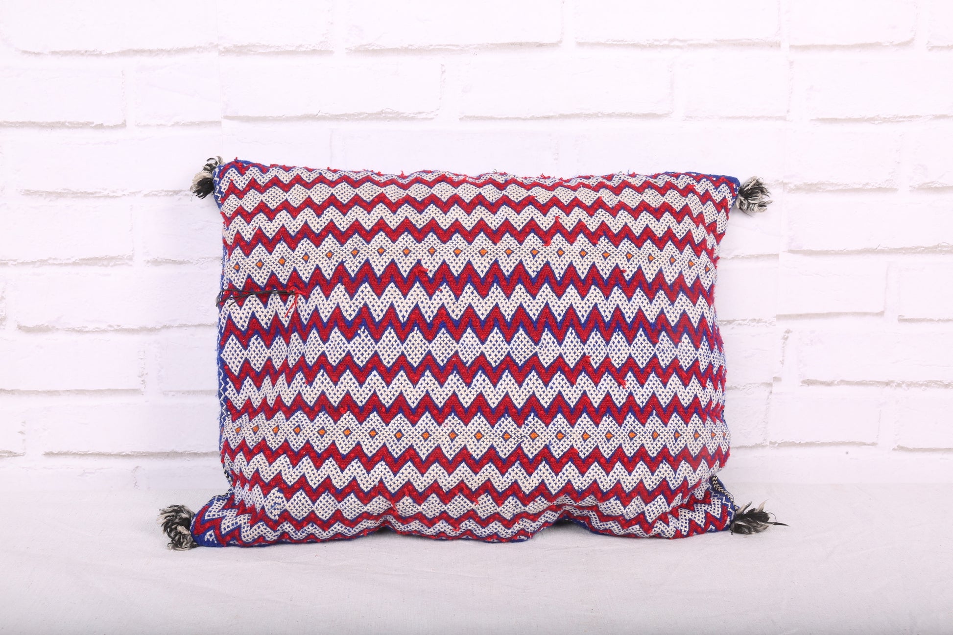 Moroccan pillow rug 16.5 inches X 17.7 inches