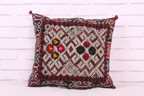 Vintage Moroccan pillow 16.9 inches X 18.8 inches