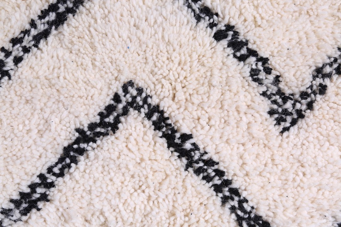 Wooly Berber rug - Moroccan Beni Ourain Rug- Custom Rug