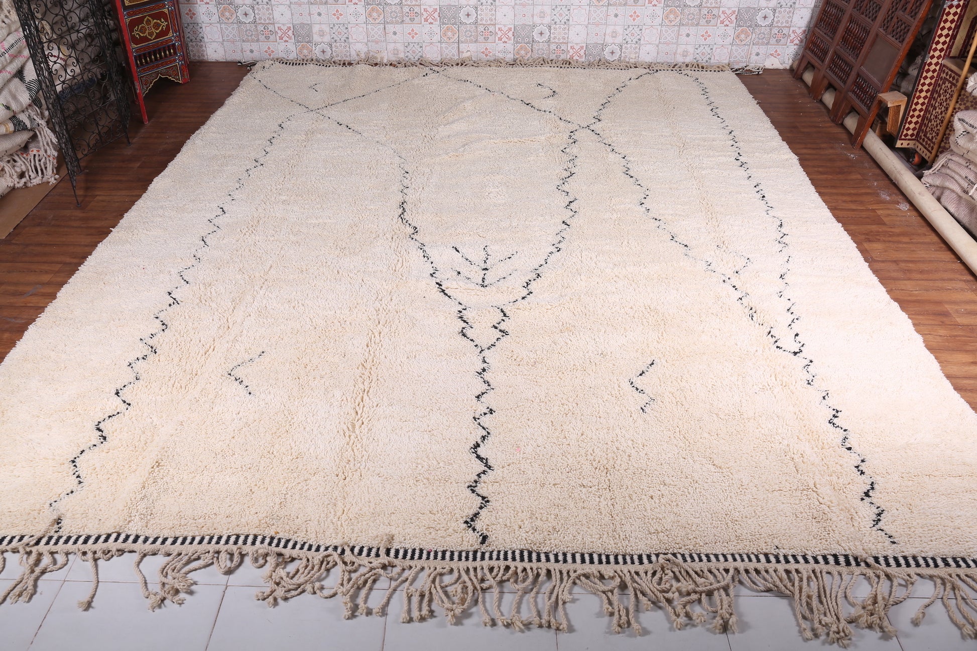 Custom Moroccan rug - beni ourain rag rug