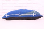 Moroccan pillow blue 15.7 inches X 23.6 inches