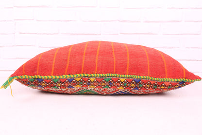 Multicolored Moroccan Berber Pillow 16.5 inches X 24.8 inches