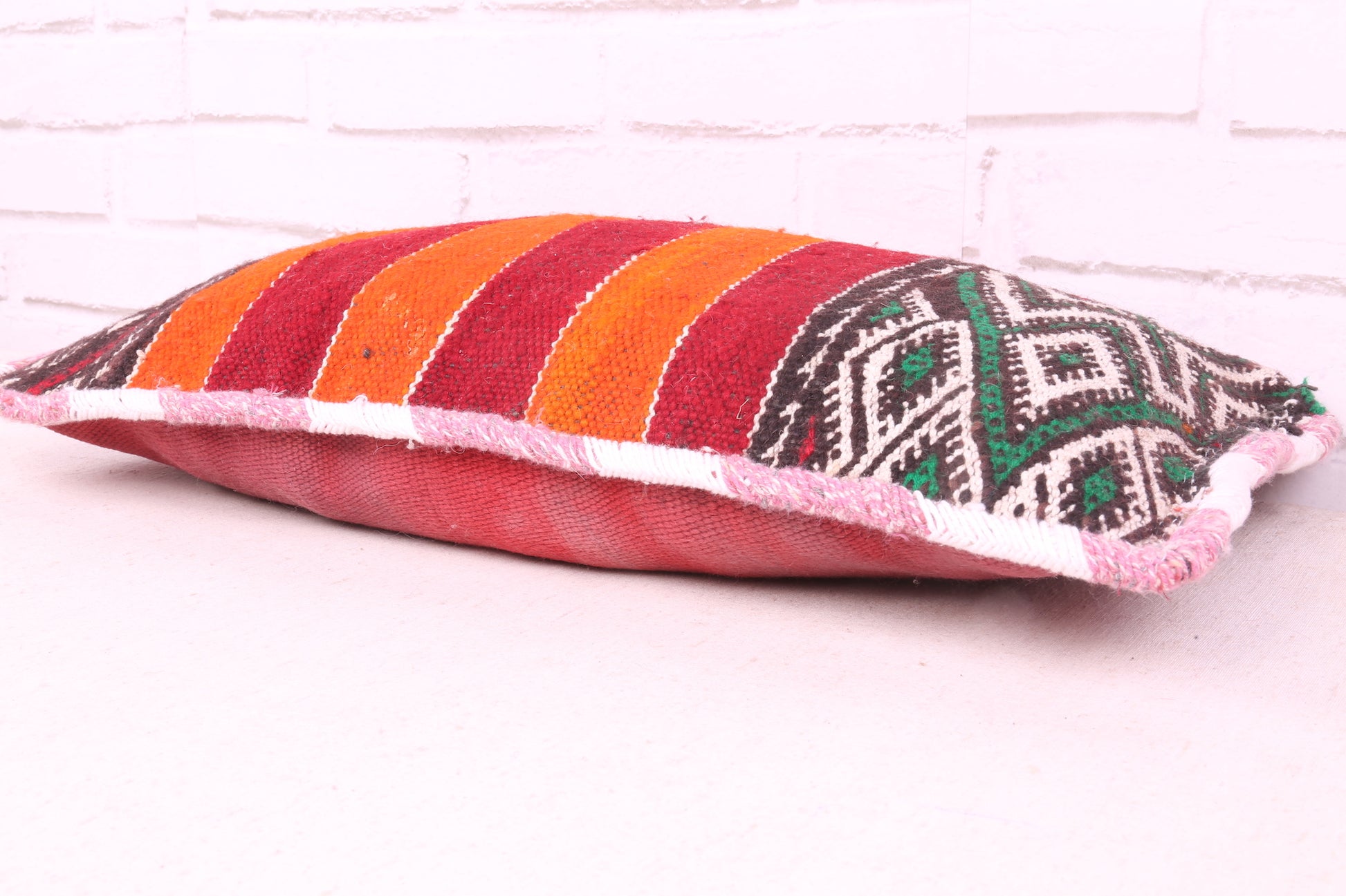 Striped Moroccan pillow 11.8 inches X 22 inches