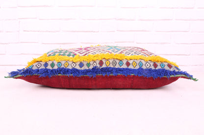 Colorful Moroccan Cushion 15.7 inches X 24 inches