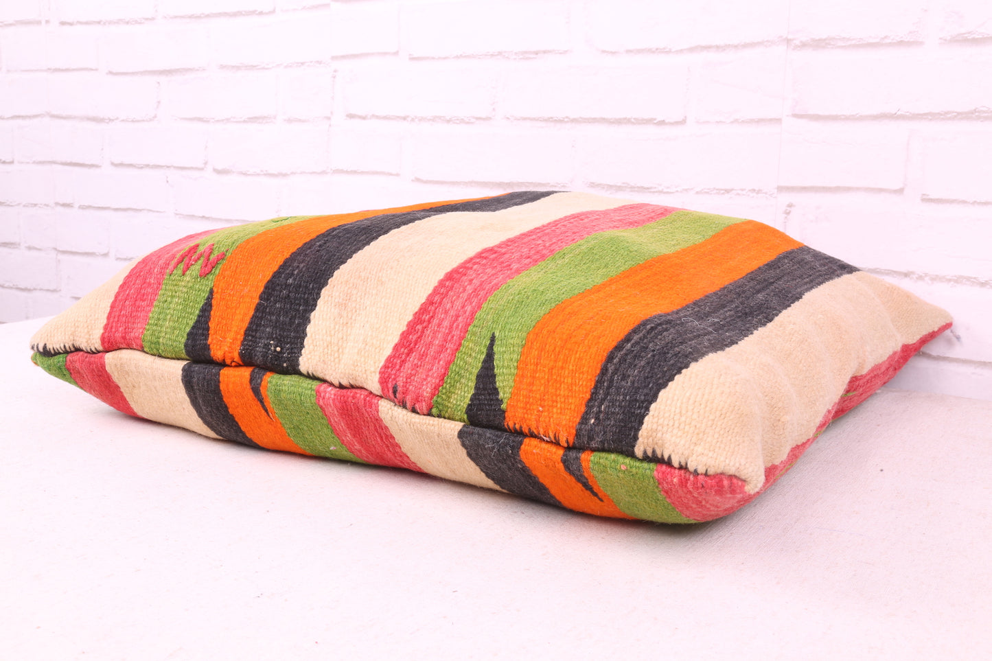 Moroccan Square Multicolored Pillow 19.6 inches X 20.8 inches