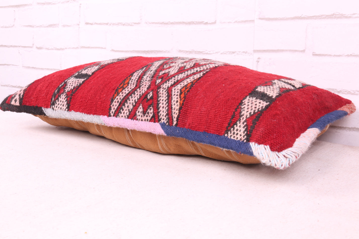 Moroccan red pillow 13.7 inches X 24.8 inches