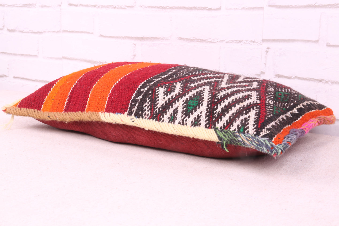 Striped Moroccan pillow 12.2 inches X 20.8 inches
