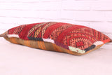 Red Moroccan pillow 14.9 inches X 24.4 inches