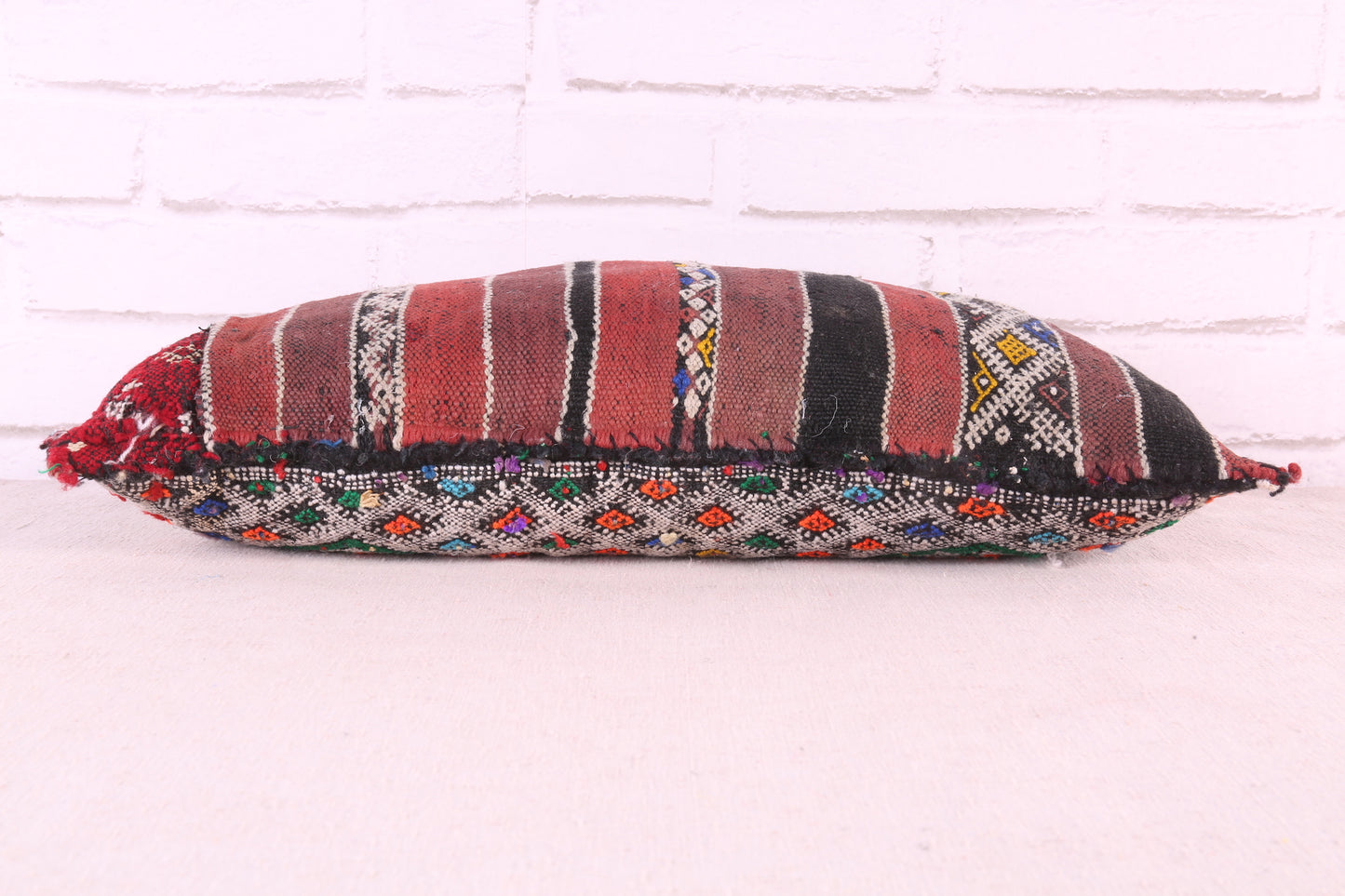 Moroccan pillow kilim rug 11.4 inches X 20 inches