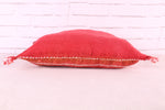 Moroccan red pillow 17.3 inches X 18.5 inches