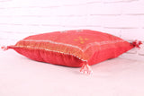 Moroccan red pillow 17.3 inches X 18.5 inches