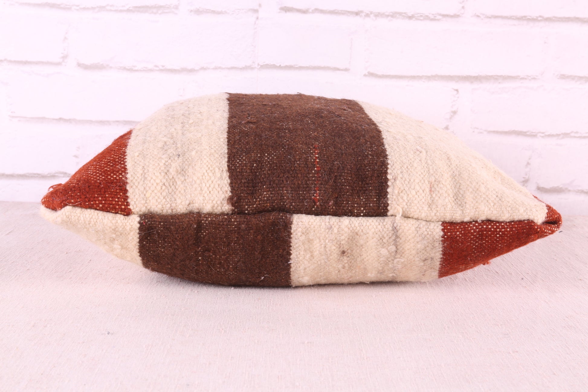 Moroccan pillow stripe rug 14.9 inches X 14.9 inches
