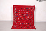 Red berber rug 3.3 ft x 4.6 ft