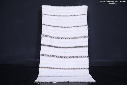 Berber tribal long rug 3.6 FT X 6.4 FT