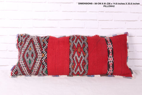 Moroccan vintage pillow 14.9 inches X 35.8 inches