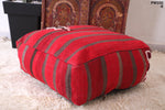Red moroccan Pouf handmade for Home Decor