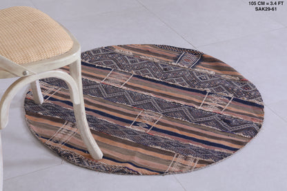Moroccan round rug 3.4 FT - circle rug