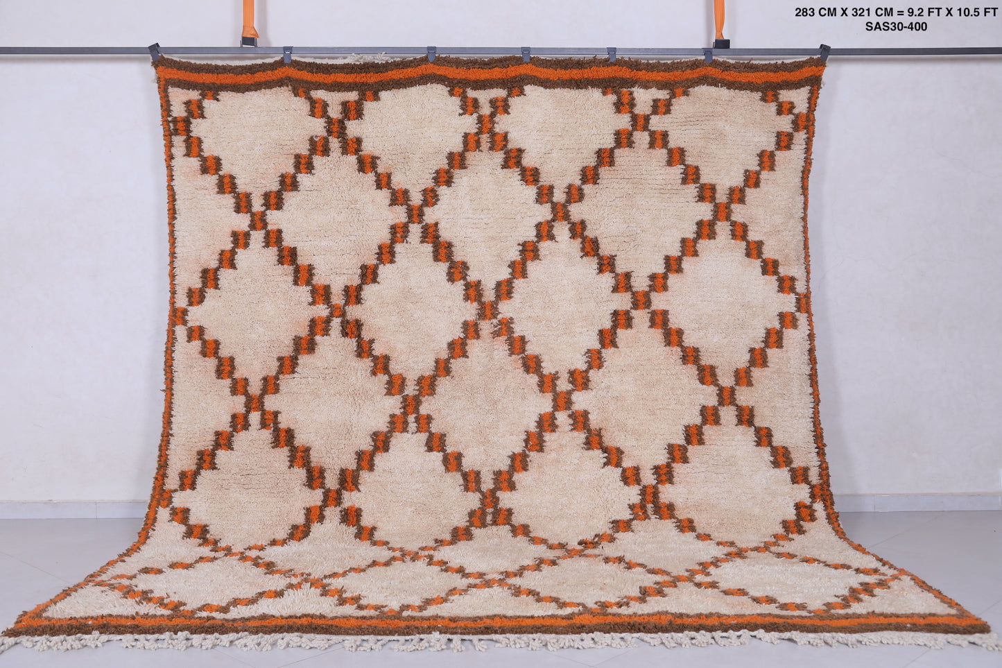 Moroccan berber rug 9.2 X 10.5 Feet