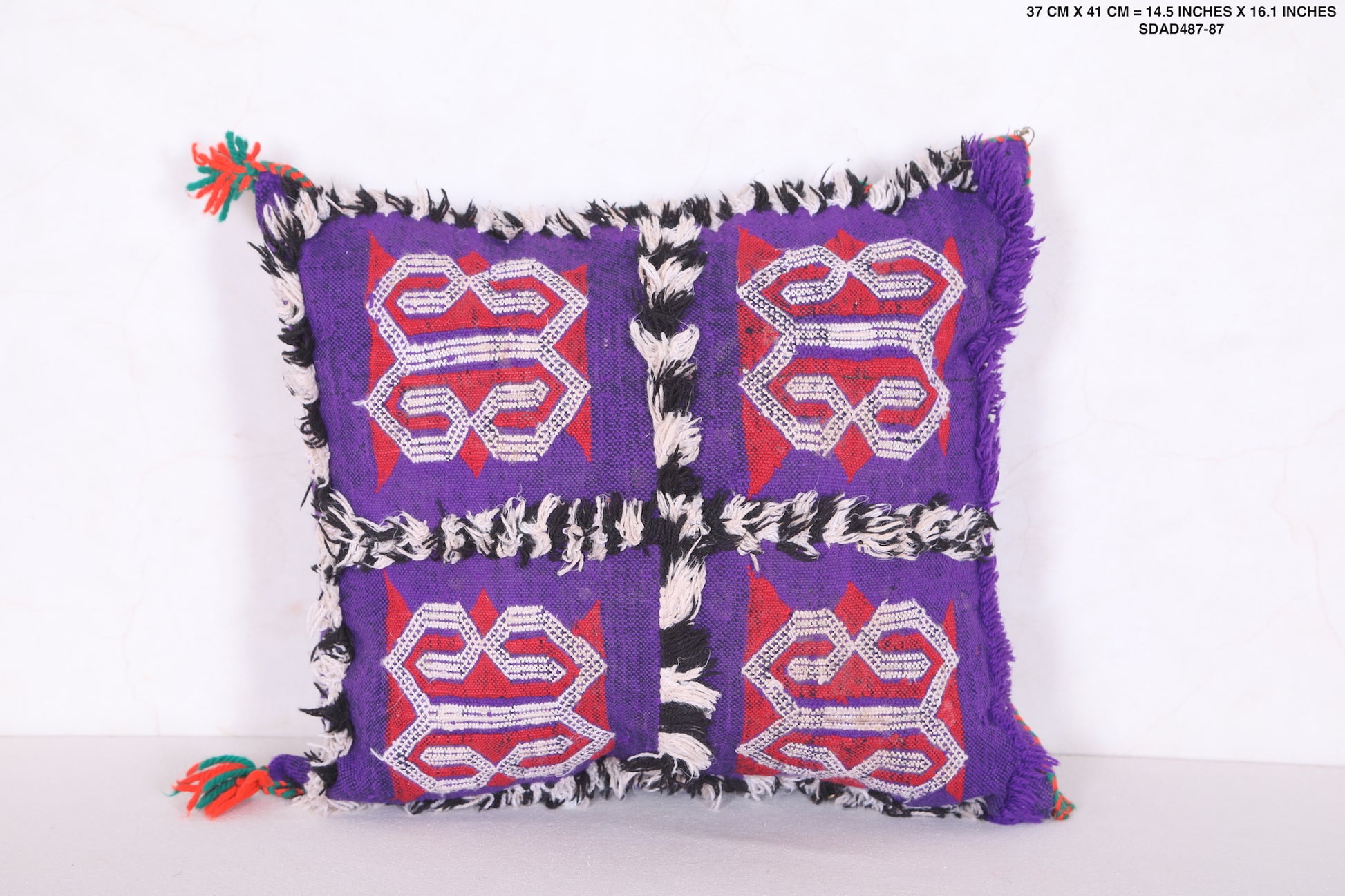 Purple Pillow 14.5 INCHES X 16.1 INCHES
