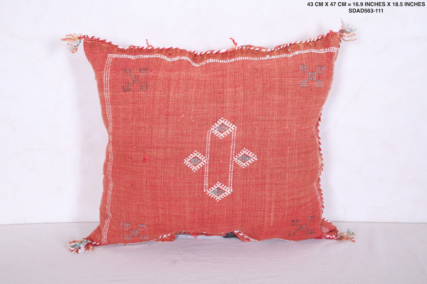 Moroccan handmade kilim pillow 16.9 INCHES X 18.5 INCHES