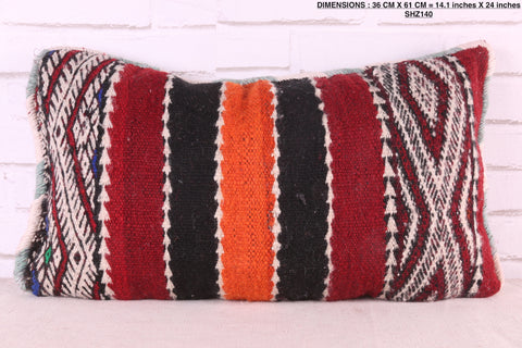 Moroccan striped pillow 14.1 inches X 24 inches