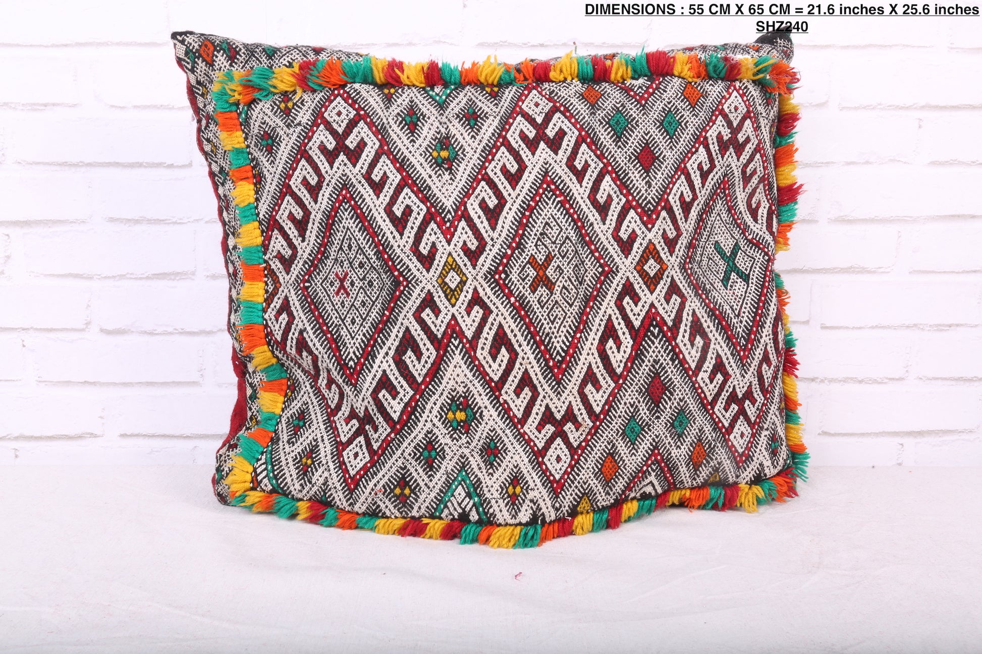 Dark Moroccan Style Pillow 21.6 inches X 25.6 inches