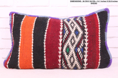 Vintage Moroccan pillow 14.1 inches X 22.8 inches