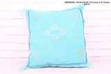 Light Moroccan Pillow 18.5 inches X 19.2 inches