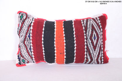 Moroccan handmade kilim pillow 14.5 INCHES X 24.4 INCHES