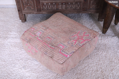 Moroccan berber handmade rug azilal pouf