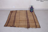 Handwoven Moroccan Tuareg rug 4.1 x  4.2 Feet