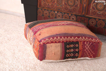 Moroccan Berber floor pouf ottoman for home decor