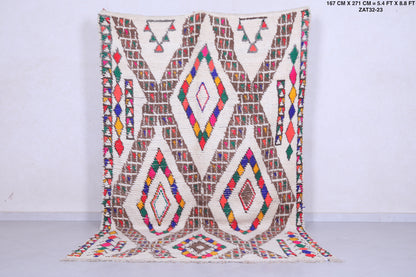 Vintage berber rug 4 X 8.8 Feet